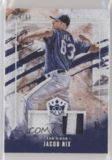 2019 Panini Diamond Kings DK Materials Holo Silver 14/99 Jacob Nix #DMS-JN 0c6