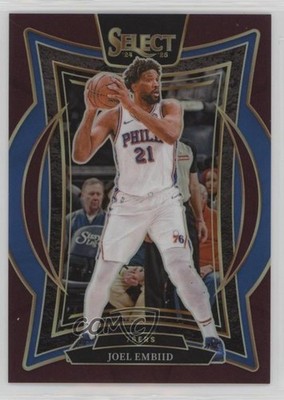 2024-25 Panini Select Concourse Maroon Prizm 90/175 Joel Embiid #6 0m1w