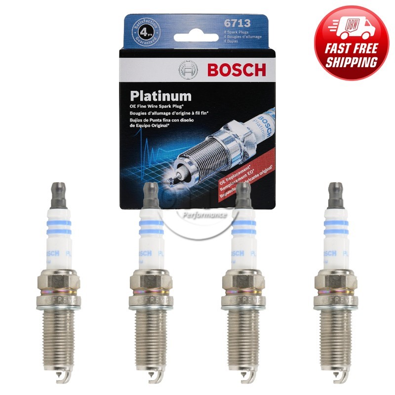 Genuine BOSCH Platinum Spark Plug 4PCS for Altma Sentra X-Trail/tC/Camry Sienna