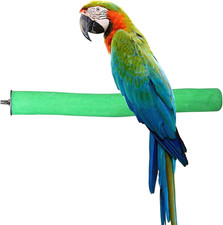 Rough-Surfaced Wood Bird Perch Stand Toy Branch for Parrots