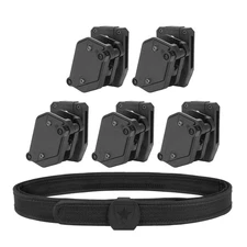 IPSC USPSA Shooting Competition Belt + 5 Pcs Storm Multi-Angle Speed Mag Pouch