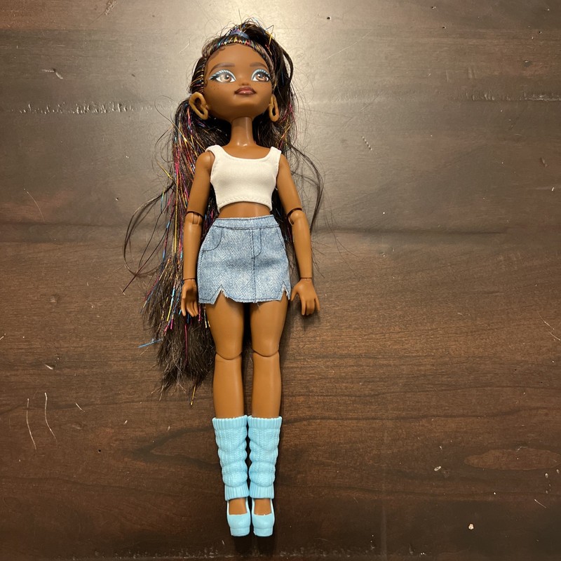 Mattel Barbie Doll African American Articulated Limbs Tinsel Hair
