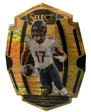 2018 Panini Select Anthony Miller Premier Level RC Neon Orange Pulsar #'d /9