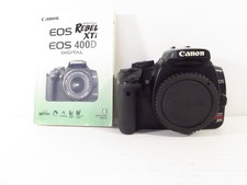 Canon EOS Digital Rebel XTi EOS 400D 10MP DSLR Camera Body w/ Manual, Cap