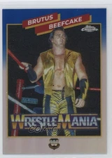 2025 Chrome WWE WrestleMania Recall Blue Refractor Brutus The Barber Beefcake