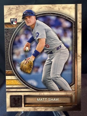 2025 Topps Museum Collection #84 Matt Shaw Rookie Cubs