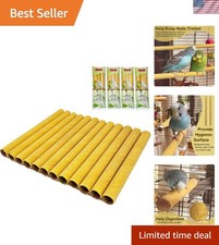 Sanded Perch Covers for Birds - 12 Pack, 3/4" Diameter x 9" Long for Nail Care
