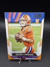 Trevor Lawrence 2021 Panini Score #301 Rookie Card Mint (Clemson Retro). rookie card picture