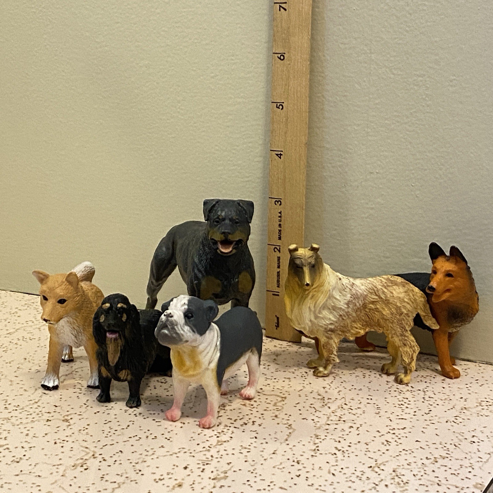 Toy Dog Figures lot of 6