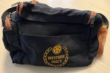 Westside Discs Small Bag Shoulder Sling 2010s Disc Golf Holds 10-12 Discs Black