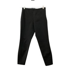 Uniqlo Skinny Ankle Dress Pants Womens S (26-27 inch) Black Side Zip Stretch