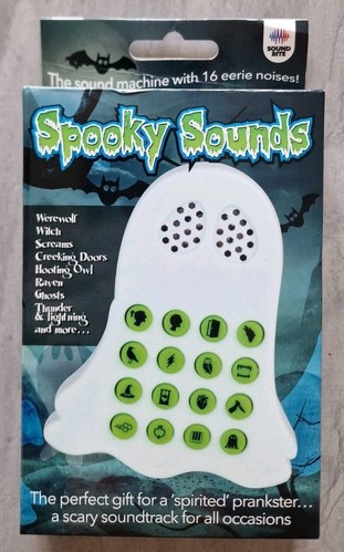 Funtime Gifts 10686 Spooky Electronic Sound Machine Weiß Neu Verpackt
