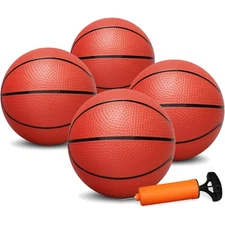 8" Mini Rubber Replacement Basketballs for Basketball Hoop/Pool, Kids Toddler...