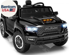 24V Ride on Toys for Big Kids, Licensed RAM 1500 RHO Electric Car for Kids W/Rem
