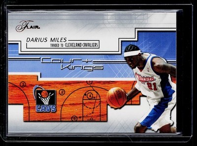 2002-03 Flair #18 CK Darius Miles Court Kings BK91