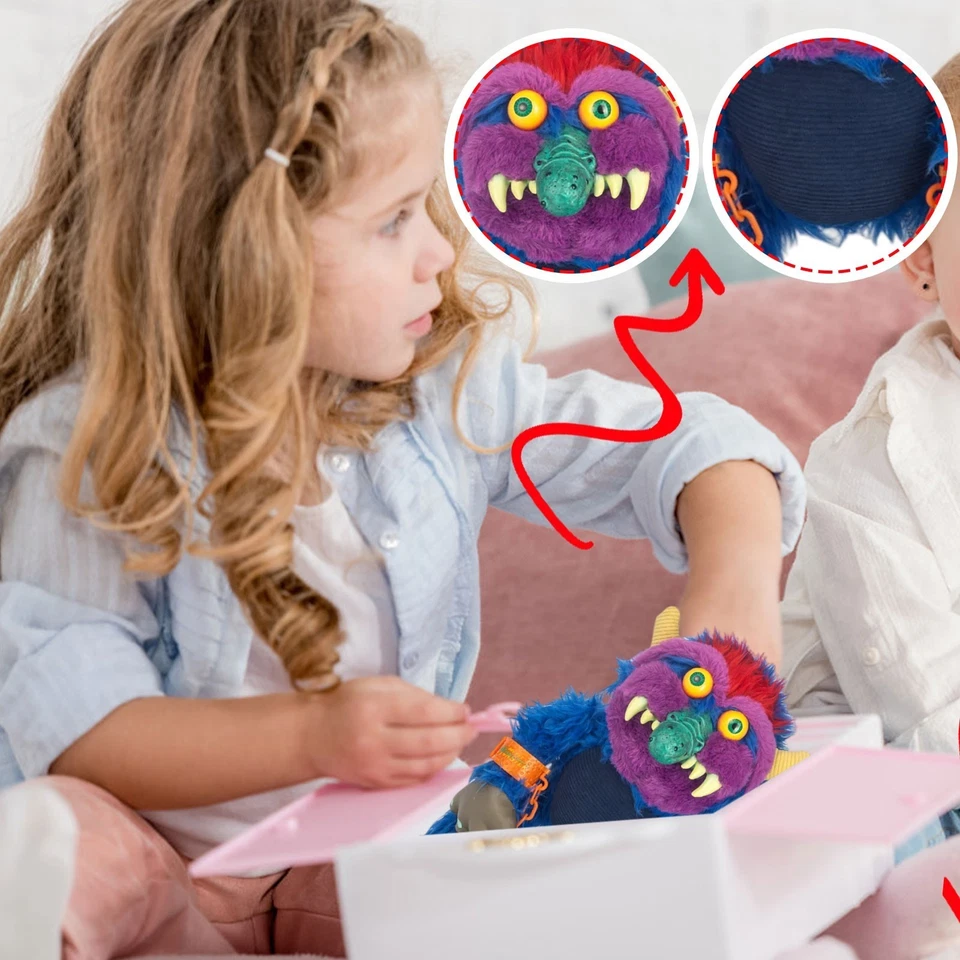 25cm My Pet Monster Hasbro Plüschtier Kuscheltier Puppe Kissen Kindergeburtstag- - Bild 4 von 4