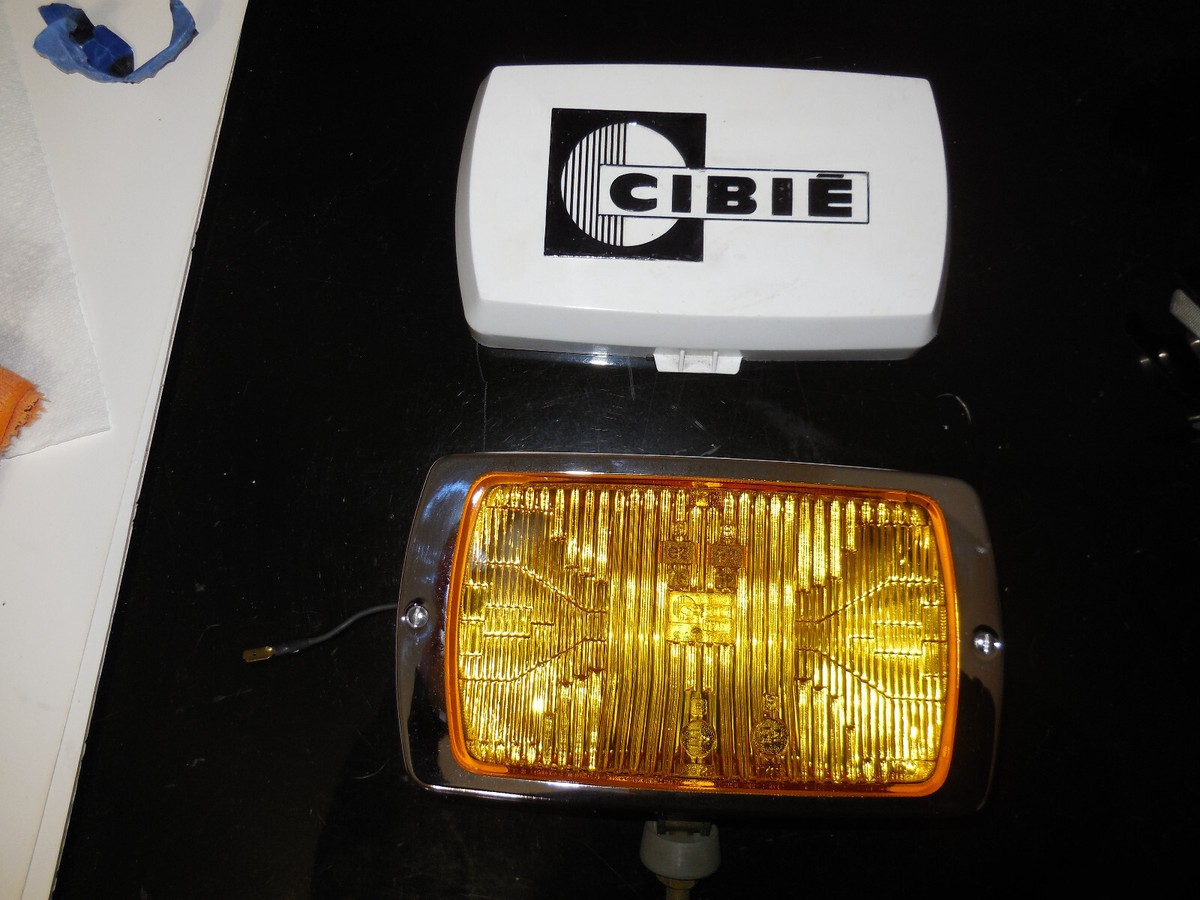 Cibie 175 amber FOG lamp w/cover, single unit, genuine, refinished