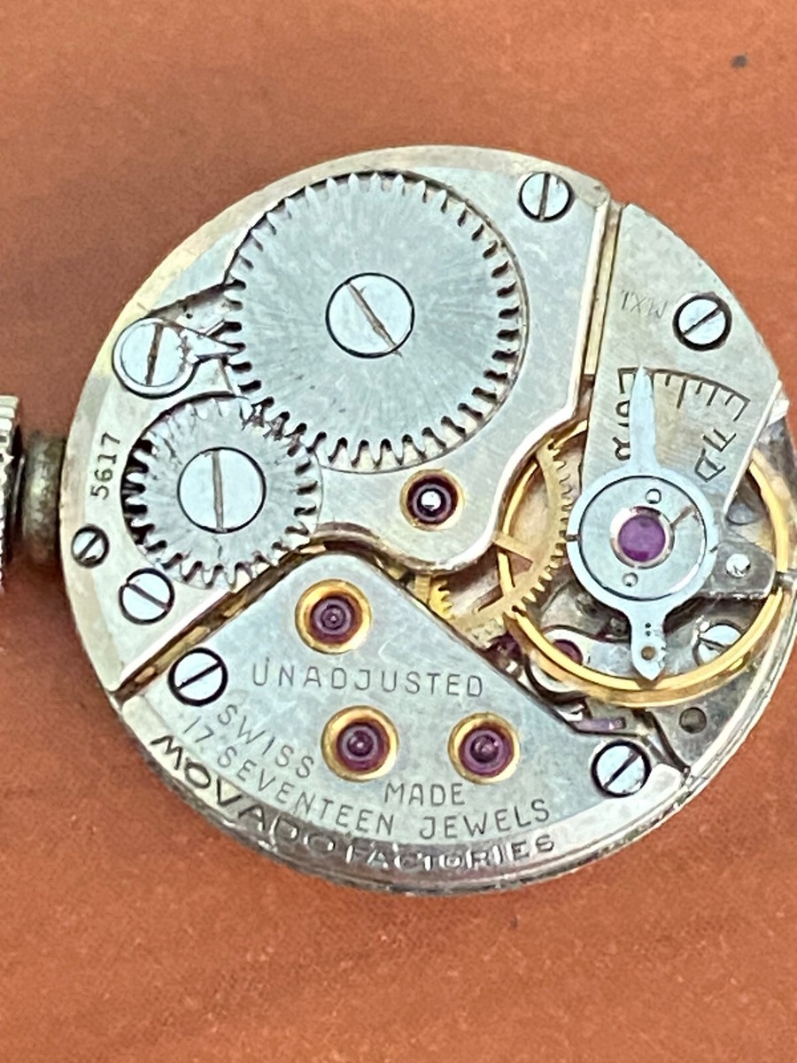 VINTAGE LADIES MOVADO WRIST WATCH MOVEMENT, CAL. 75, KEEPING  display picture 2