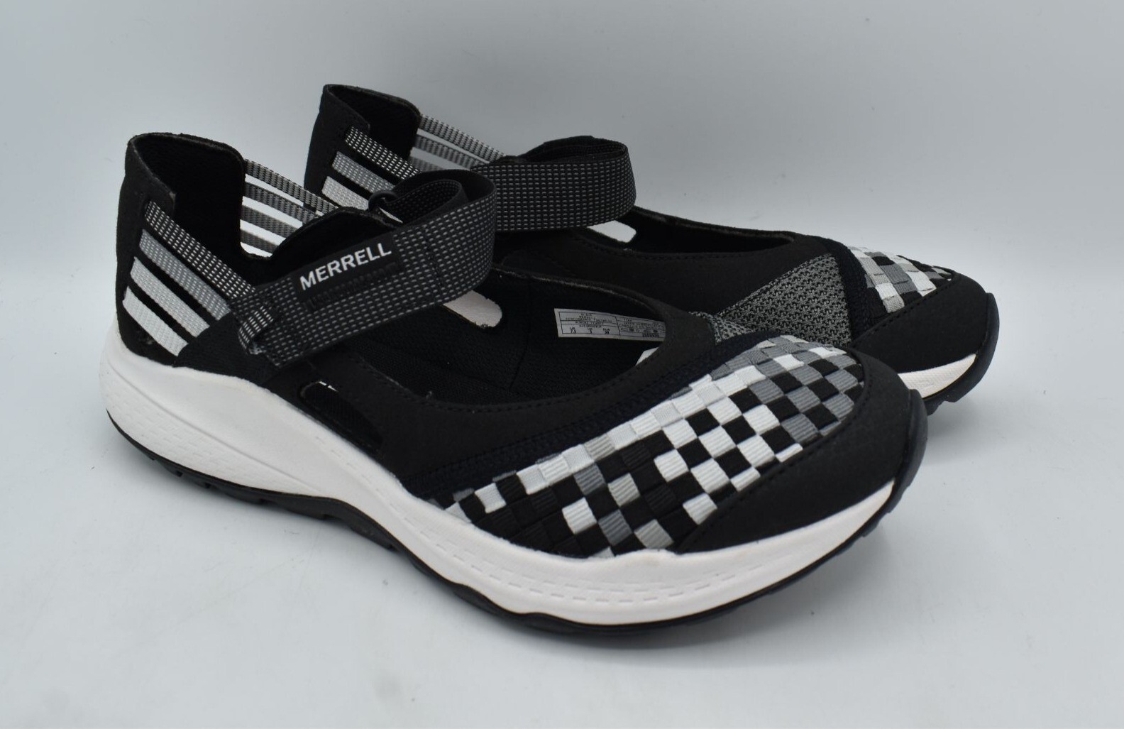 Scarpe sandali sneaker Merrell donna taglia 8 Bravada 2 avvolgenti nero bianco