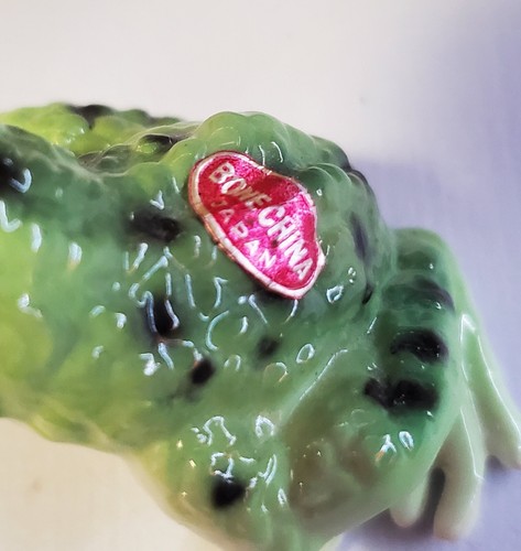 Vintage Bone China Frogs Set Of Five Japan Small Mini - Picture 5 of 5