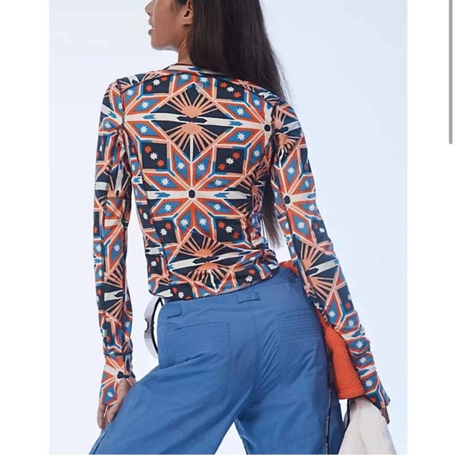 free-people-movement fireside printed long sleeve layer ski shirt