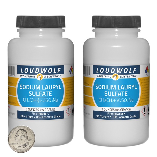 Sodium Lauryl Sulfate / 6 Oz / 2 Bottles / 98.4 USP Cosmetic Grade eBay