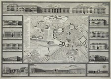 Kassel Stadtplan Original Lithografie Herder 1830