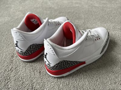 Nike Air Jordan Retro 3 III Hall Of Fame Katrina White Fire Red