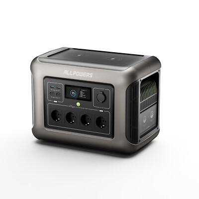 ALLPOWERS R1500 Tragbare Powerstation 1152Wh LiFePO4 Batterie mit 1800W
