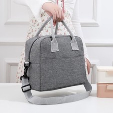 1PC Oxford Tuch Mittagessen Beutel mit Schulterriemen Thermo Kühltasche Tragbar