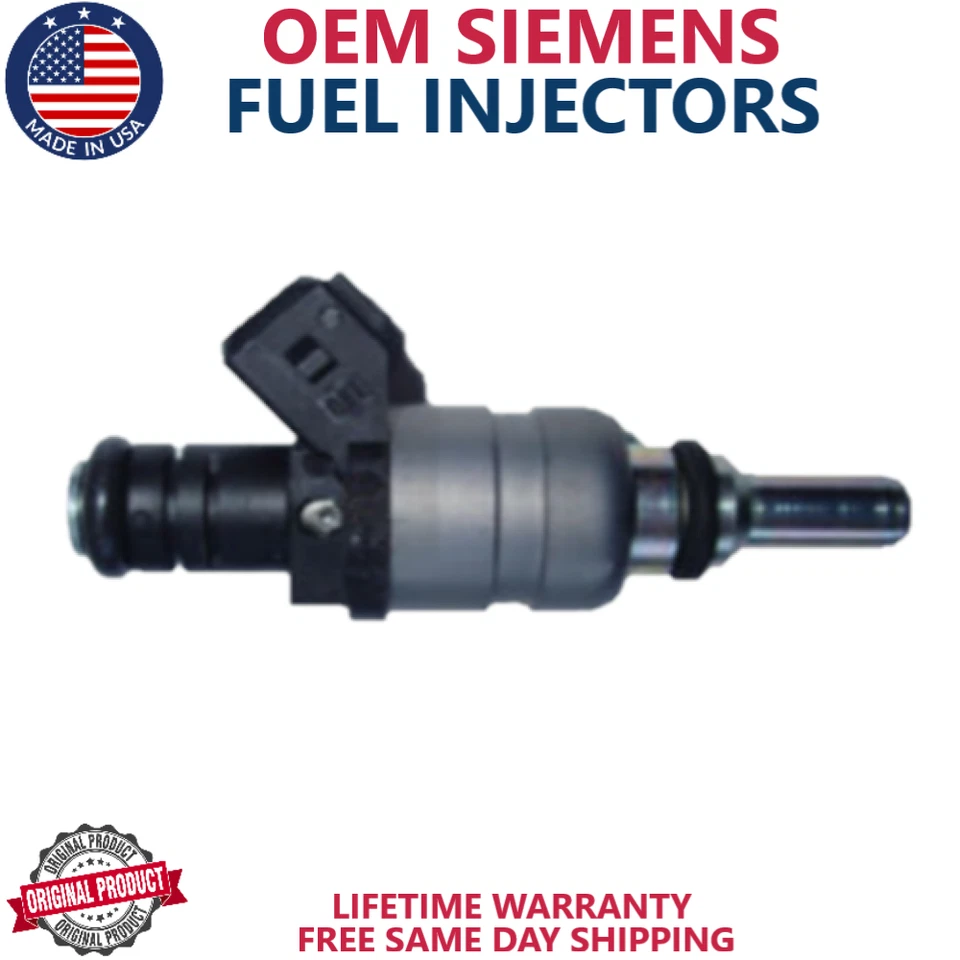 Inyectores de combustible SIEMENS x6 genuinos nuevos para BMW Z3 1999, 2000 2,8 L I6 #14272140 Foto 2 de 2
