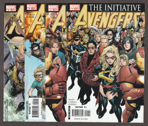AVENGERS: The Initiative #1-3 (2007) #1A,#1B,#2,#3 / Lot of 4 (9.2-9.4) - Picture 1 of 6