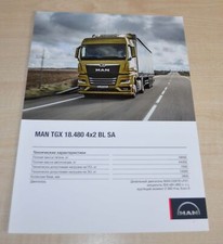 MAN TGX 18.480 4x2 BL SA Truck Brochure Prospekt RU