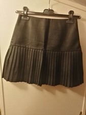 Gonna a pieghe in ecopelle, taglia 40 (circonferenza vita 70 cm) 