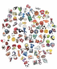 107pcs Random Sports Ball Shoe Charms for Shoe  Bracelet Wristband party gift