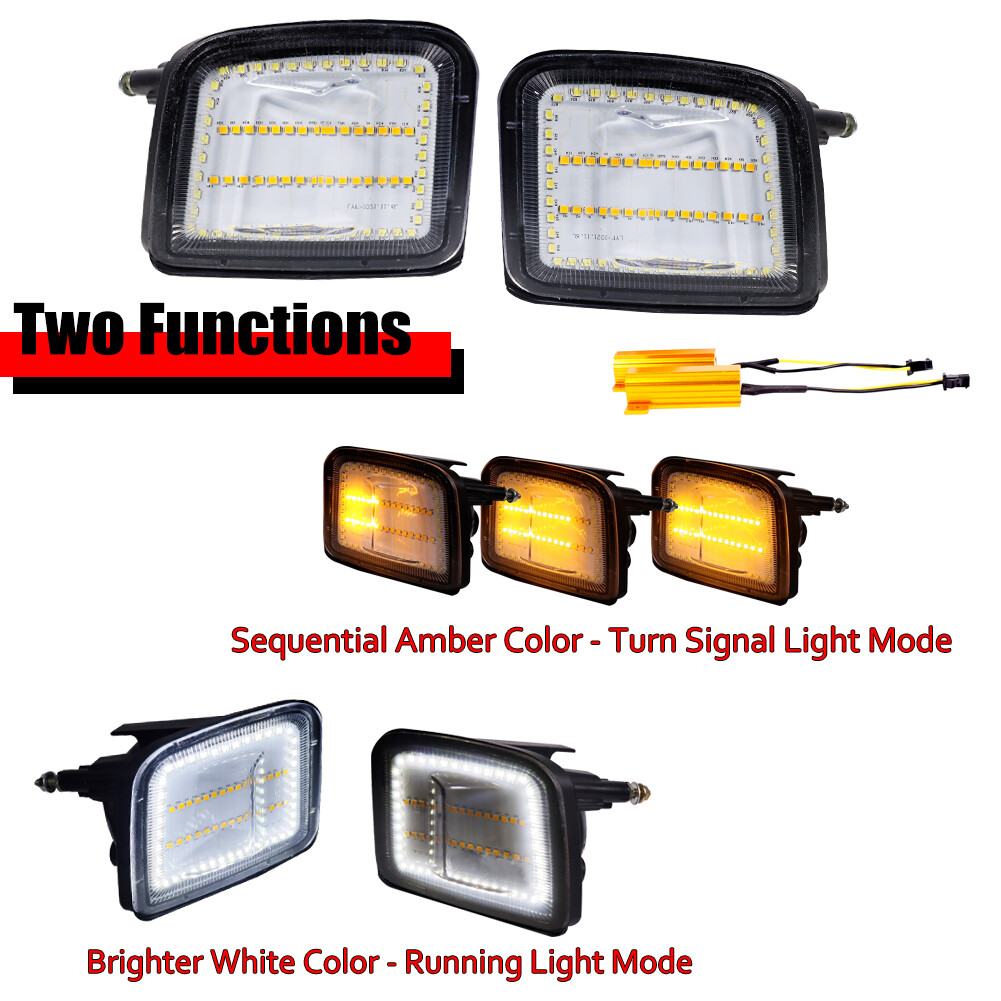 1Pair DRL Turn Signal LED Lights Replacement For 2015-2021 Subaru