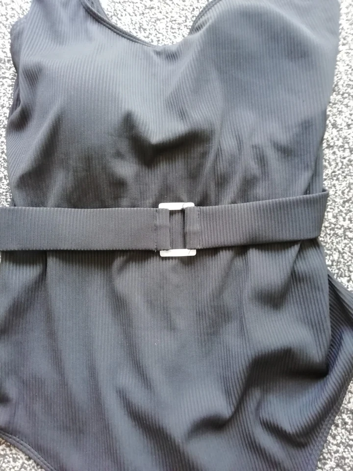 Costume da bagno nero George taglia 28 coppa supporto pancia effetto cintura - Immagine 2 di 4