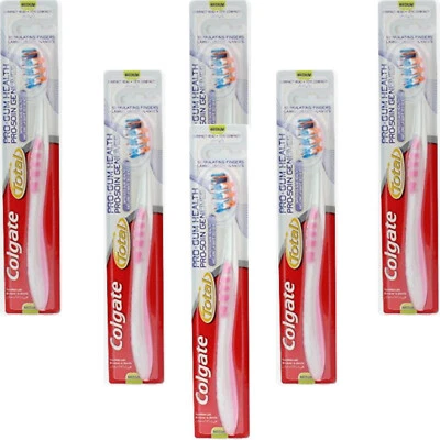 6x Colgate Total Pro Gum Health Toothbrush - Medium - Multicolor