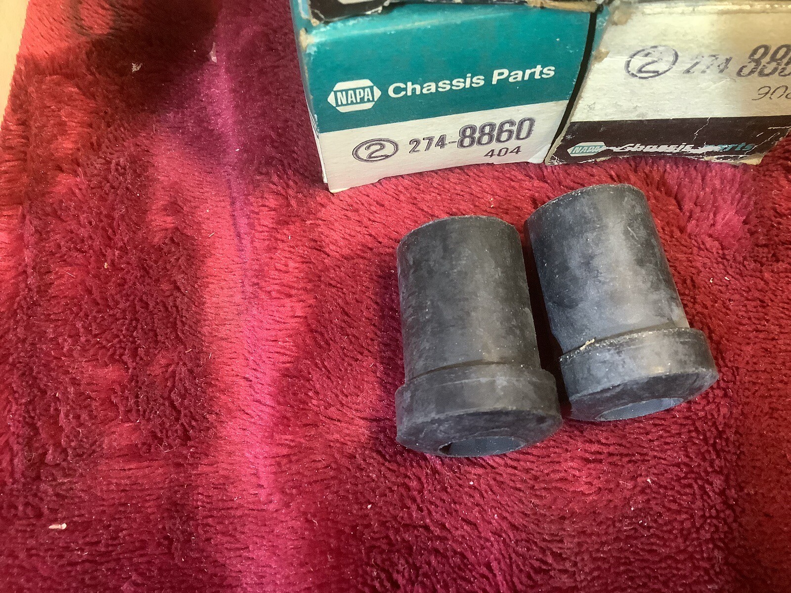 10 Boxes NOS Chevy Fleetline NAPA LEAF SPRING BUSHINGS 2748735 274