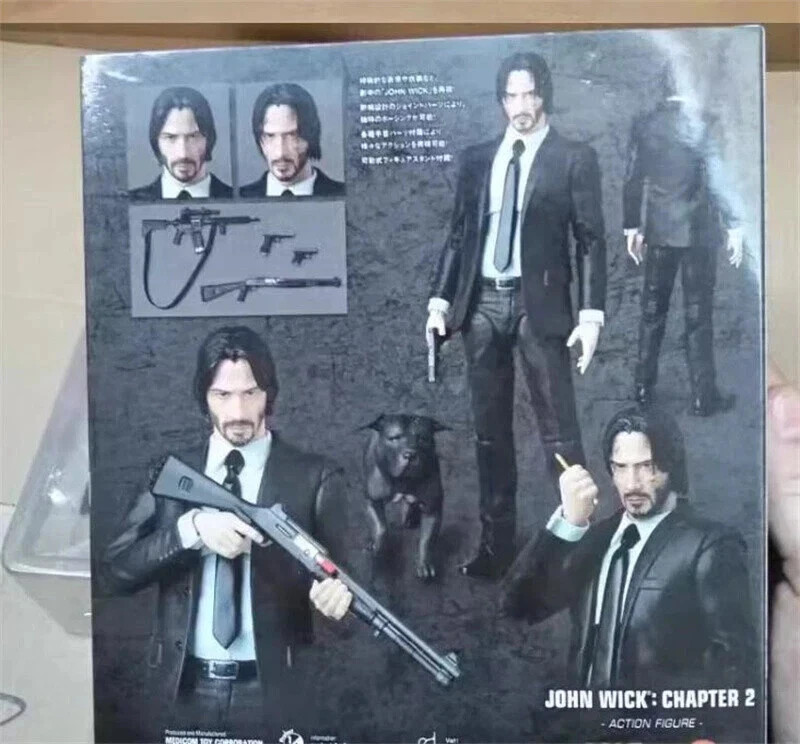 Pvc Wick Mafex No. 085 PVC John Wick Chapter 2 Action Figure Toys model In Box ...