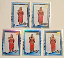 Kiki Iriafen Rated Rookie Lava & Holo Card ( 2025 Donruss WNBA #94 Mystics RC )