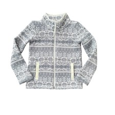 Vineyard Vines Zip Jacket Gray White Fair Isle Holiday Winter Toddler Size 2T