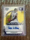 Kam Williams 2025-26 Bowman Best U Yellow Lazer Auto/Autograph 18/75 #BAKW
