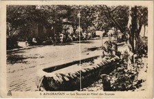 Old postcard Tunisia AIN-DRAHAM Les Sources et hotel des Sources (10884)