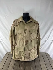 Vintage US Army Desert Camo Jacket Tri Color Medium Long