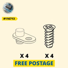 x 4 IKEA White Plastic Hinge Stop 116713 100347 for Shoe Cabinet BISSA [Slovaki]