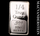 USCG 1/4 Ounce Bar- 0.999 Fine Silver- Choice Gem Proof- No Reserve #L5545
