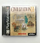 Civilization II PS1 Complete CIB w/ MAP Tested Works PlayStation 1 Black Label