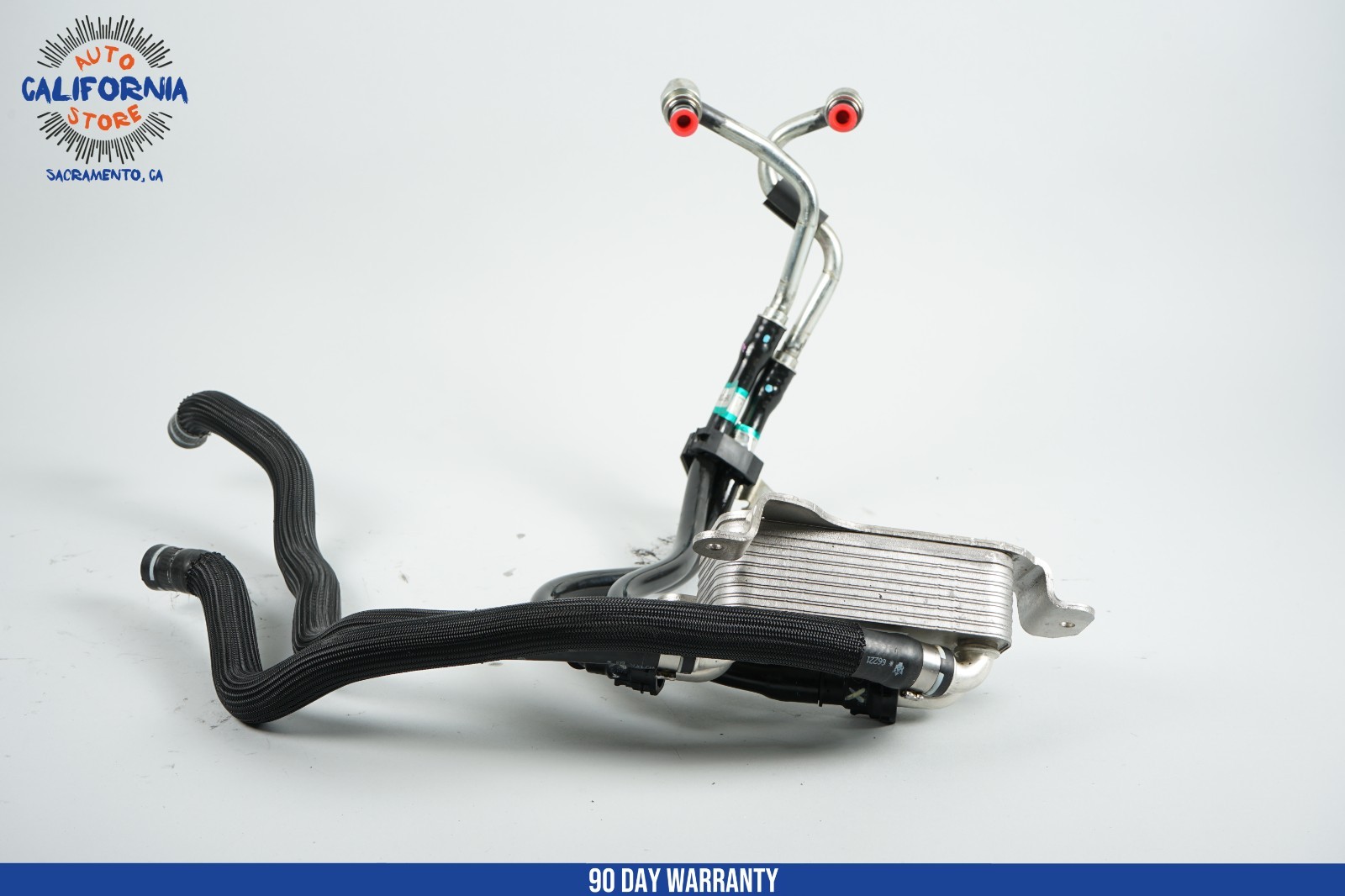 14-20 Maserati Ghibli M157 Transmission Oil Cooler Radiator w/Hose 670002934 OEM