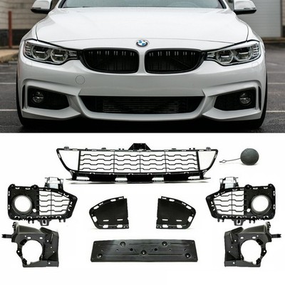 SET Zubehör Komplett Stoßstange vorne passt für BMW 4er F32 F33 F36 mit M-Paket